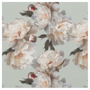 Tissu Fleur de pivoine classique Flore victorienne vinta