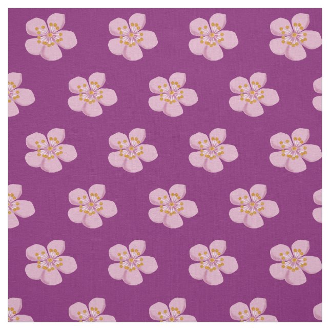 Tissu Fleur de prune (Échantillon)