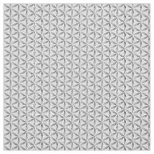 Tissu Fleur de vie motif noir