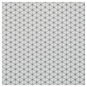 Tissu Fleur de vie motif noir