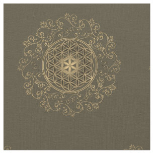Tissu Fleur De Vie - Ornements Vintages Mandala 2