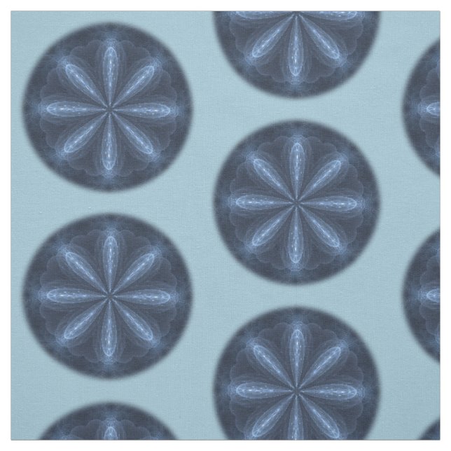 Tissu Fleur d'hiver Kaleidoscope Mandala (Échantillon)