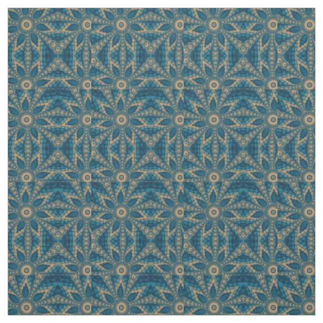 Tissu Fleur étoile fractale (Échantillon)