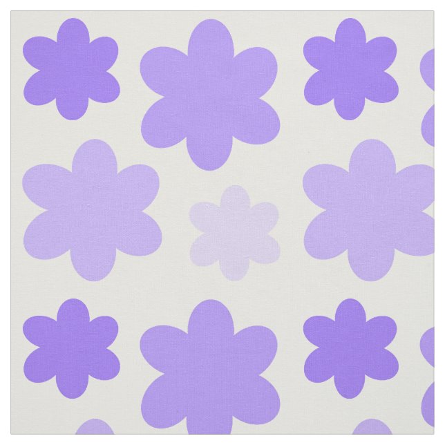 Tissu Fleur florale de lavande violette (Échantillon)