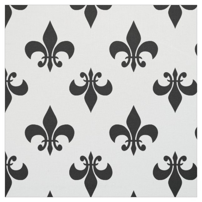 Tissu fleur noire (Échantillon)