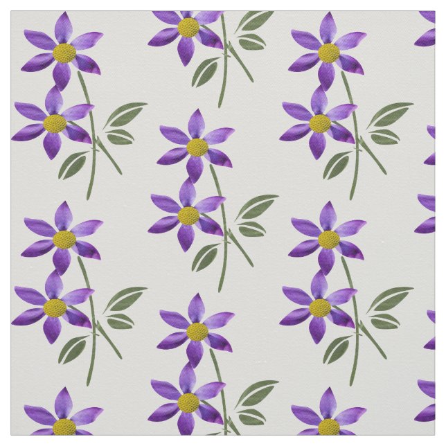 Tissu Fleur Pourpre & Création (Échantillon)
