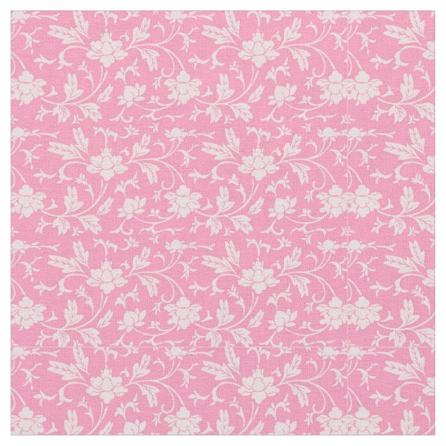 Tissu Fleur rose vintage (Fermer)