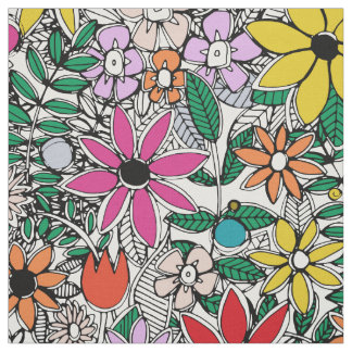 Tissu fleur sauvage