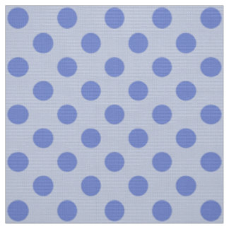 Tissu FLEUR SAUVAGE - Pois classique sur Bleu Bébé mou