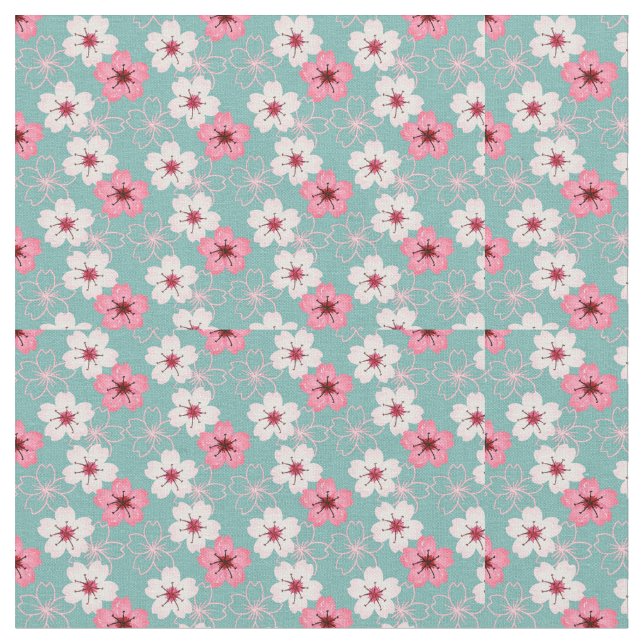 Tissu Fleurs aquarelles (Fermer)