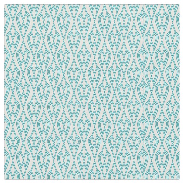 Tissu Fleurs Art Déco (Fermer)