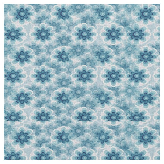 Tissu Fleurs bleues (Fermer)