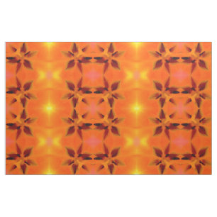 Tissu Fleurs citrouilles
