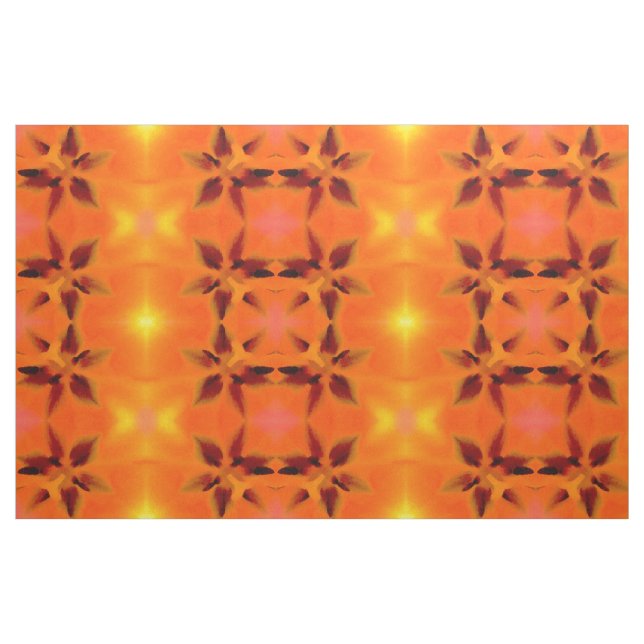 Tissu Fleurs citrouilles (Fat Quarter)