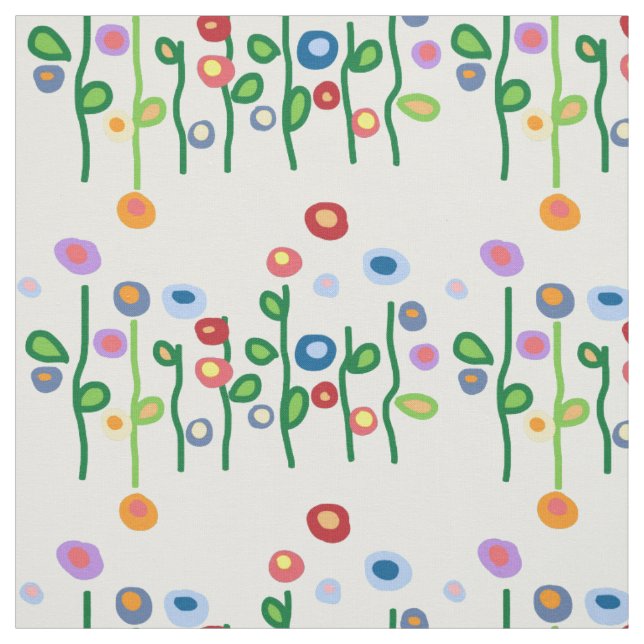 Tissu Fleurs d'art mod (Échantillon)