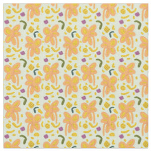 Tissu Fleurs de bonbons et motif de pâques - clair