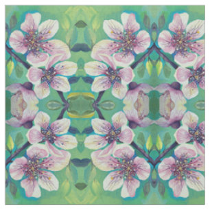Tissu Fleurs de cerisier Fleur Fleur Aquarelle peinte à