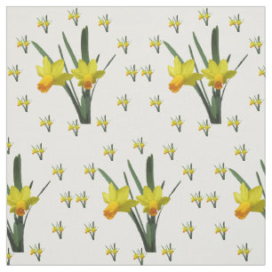 Tissu - Fleurs de jonquilles