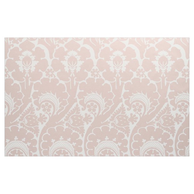 Tissu Fleurs de la Renaissance rose et blanc (Fat Quarter)