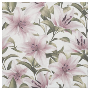 Tissu Fleurs de lys. Modèle floral