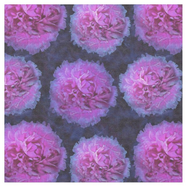 Tissu Fleurs de pivoines roses (Fermer)