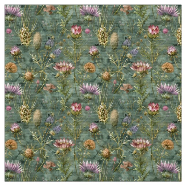 Tissu Fleurs de prairie écossaises (Échantillon)