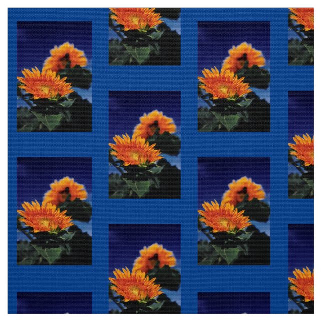 Tissu Fleurs de soleil (Échantillon)