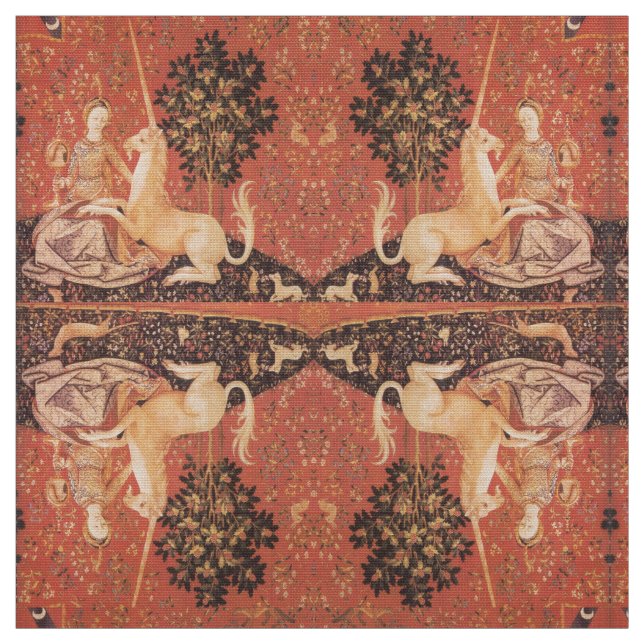 Tissu Fleurs d'Imaginaires, Animaux (Échantillon)