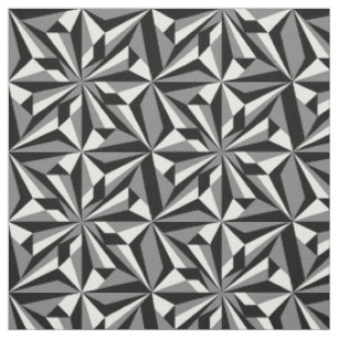 Tissu Fleurs du désert en gris