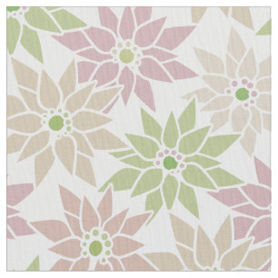 Tissu Fleurs florales Abstraites dessin motif romantique