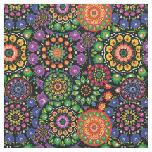 Fleurs folkloriques - les mandalas partout