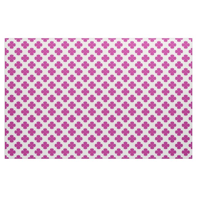 Tissu Fleurs géométriques roses sur un fond clair (Fat Quarter)
