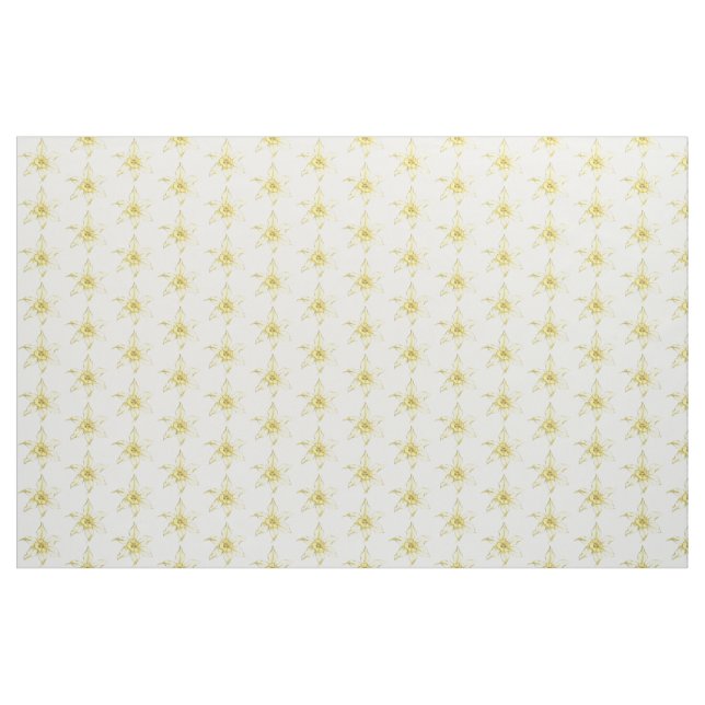 Tissu Fleurs jaunes (Yard)