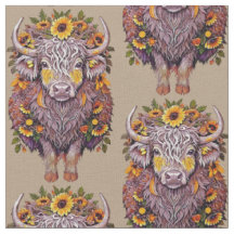 fleurs jaunes de tournesol de vache motif