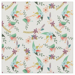 Tissu Fleurs pastel