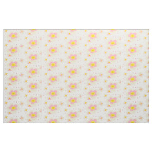 Tissu Fleurs Pastel Aquarelle Abstraite Design