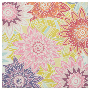 Tissu fleurs printanières