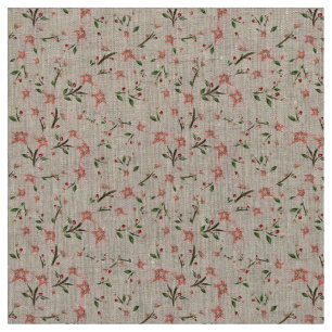 Tissu Fleurs roses
