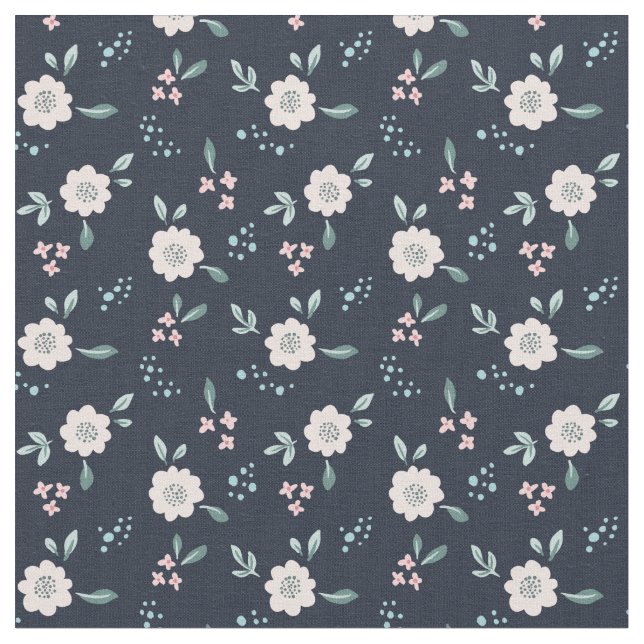 Tissu Fleurs roses mignonnes sur design arrière - plan m (Fermer)