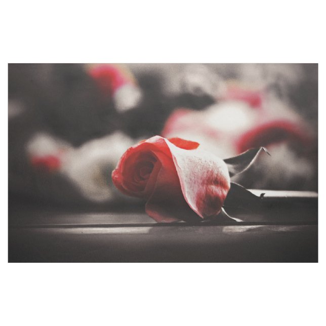 Tissu Fleurs Roses romantiques (Yard)