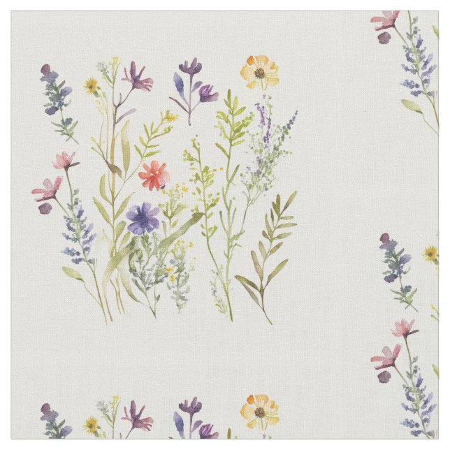 Tissu Fleurs sauvages délicieuses (Fermer)