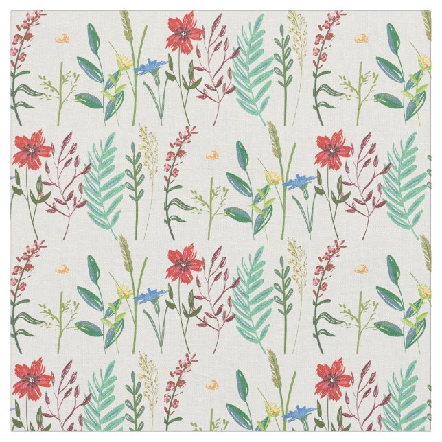 Tissu Fleurs Sauvages Fleurs Mignonnes (Fermer)