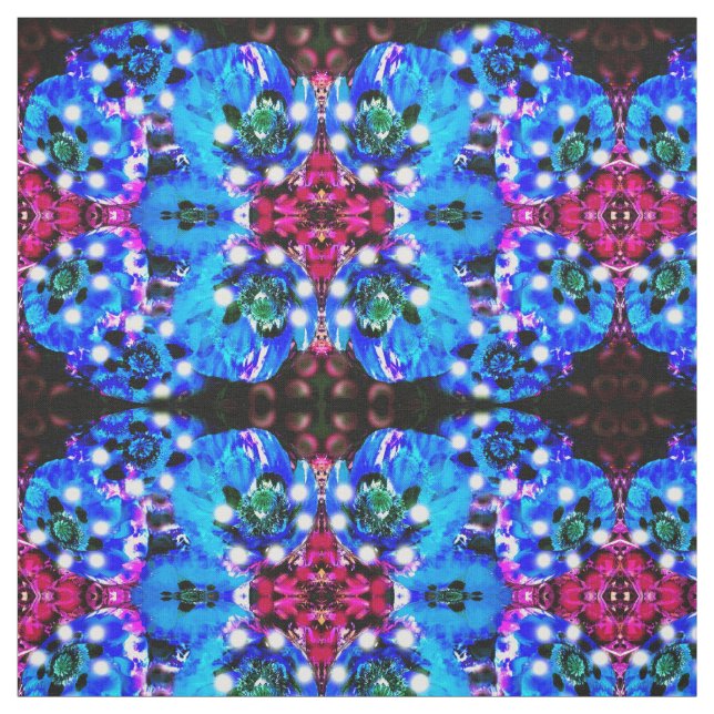 Tissu Fleurs spirituelles (Échantillon)