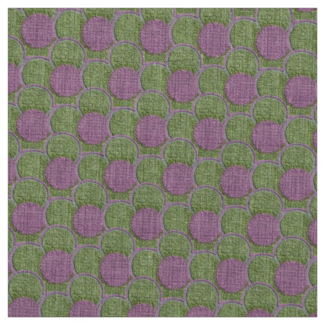 Tissu Fleurs texturées vertes et roses (Échantillon)