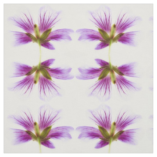 Tissu Fleurs violettes (Échantillon)