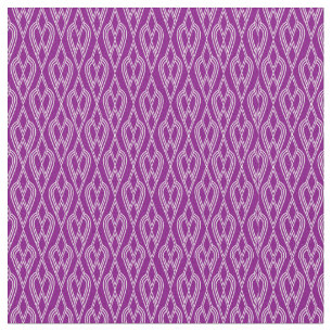 Tissu Fleurs violettes Art Déco