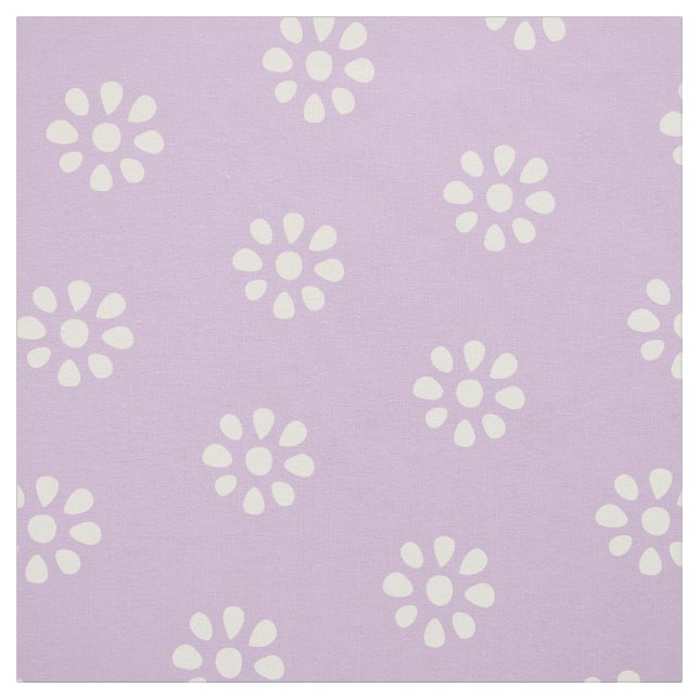 Tissu Fleurs violettes Lilac Boho Motif esthétique (Échantillon)