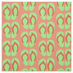 Tissu Flip Flop Sandales Summer Beach Boardwalk Fun