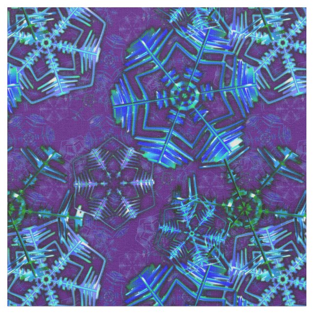 Tissu Flocon de neige (Fermer)