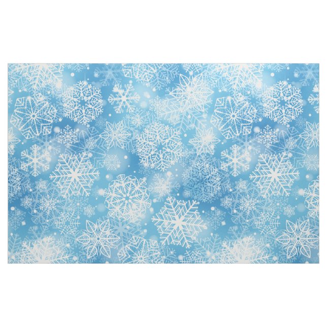 Tissu Flocon de neige bleu (Fat Quarter)